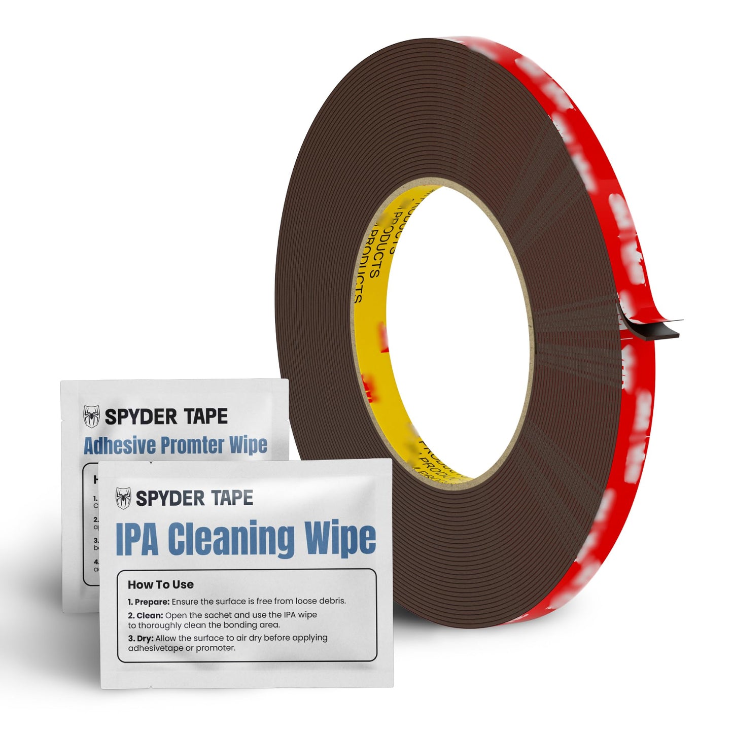 5952 Heavy Duty Double Sided Foam Tape - Industrial Strength Mounting Tape for Metal, Plastic & Painted Surfaces - High Bond Waterproof Acrylic