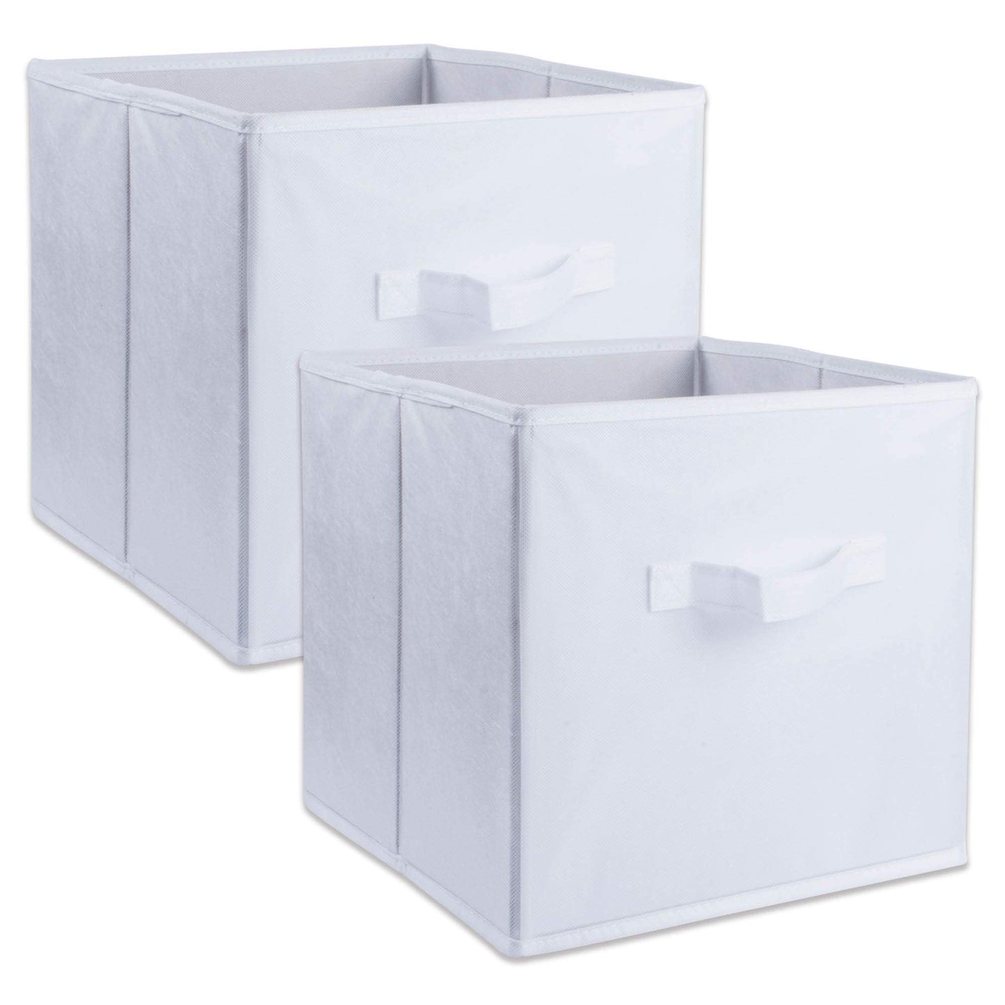 DII Collapsible Organizer Cube, Polypropylene (PP), White, Small Set, 11x11x11