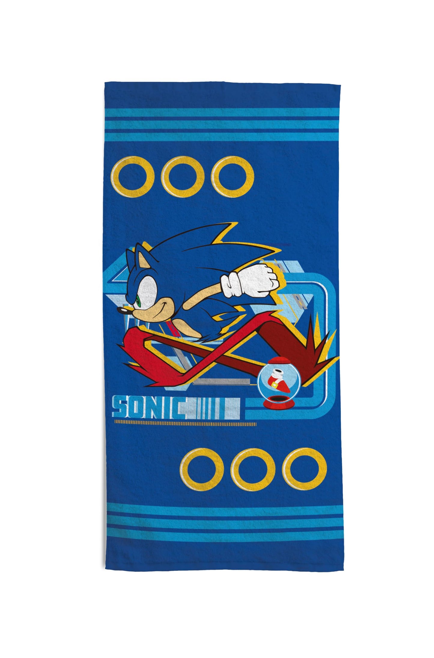 hermet Sonic 100% Cotton Terry Beach Towel, 70 x 140 cm, Blue