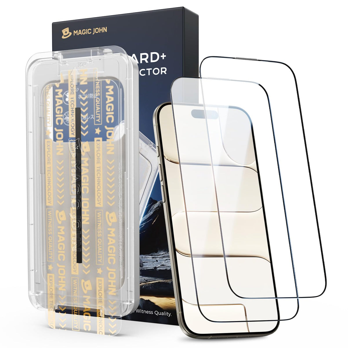 MAGIC JOHN 3rd Gen Upgraded for iPhone Air Screen Protector 6.5 inch, HD Clear, Shatterproof Tempered Film, Auto Dust-Elimination, Bubble Free, Easy