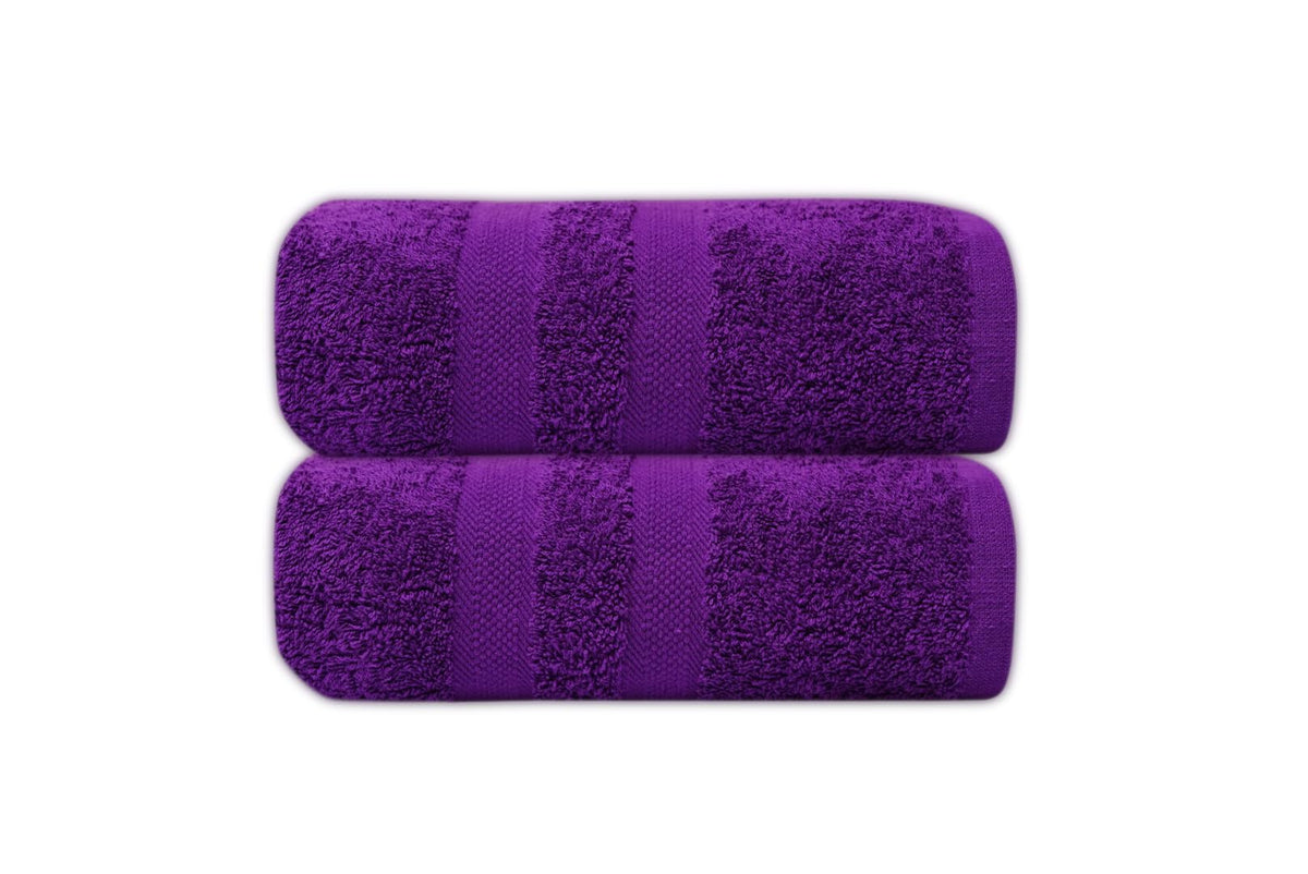 manucci EXTRA LARGE JUMBO BATH SHEETS 90 X 150CM 500GSM 100% EGYPTIAN COTTON TOWEL (purple, 2)