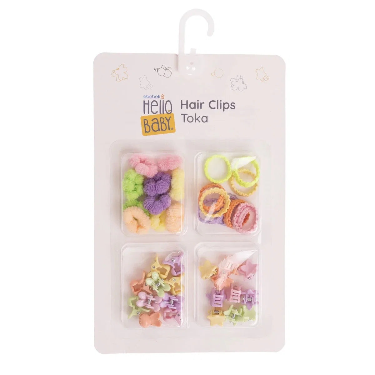 HelloBaby Hair Clips Girls - Mixcolor Printed