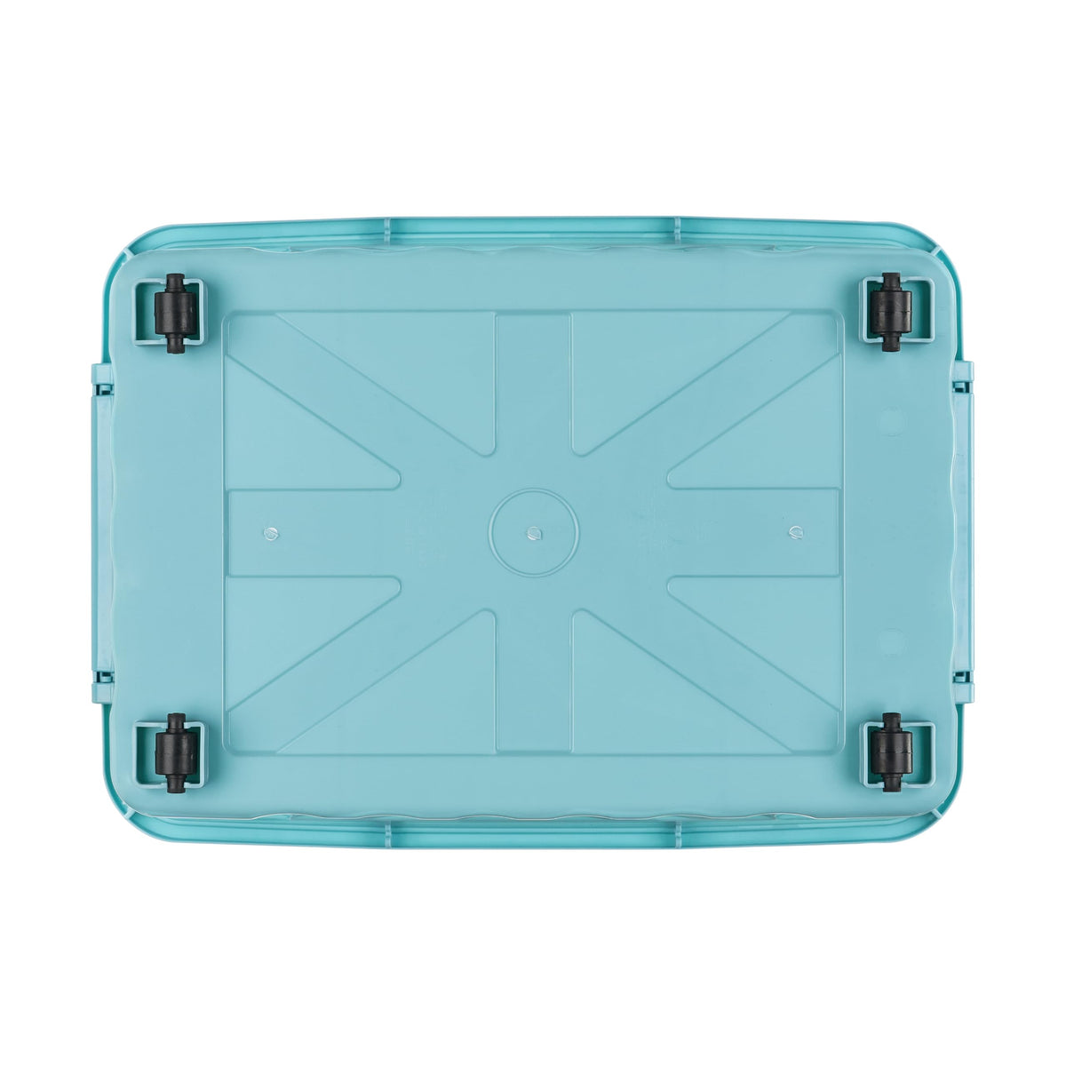 Cetomo 55L*3 Storage Boxes with Lids, Plastic Storage Box with Wheels and Secure Side Latches, Stackable & Nestable Organizer for Home, Office