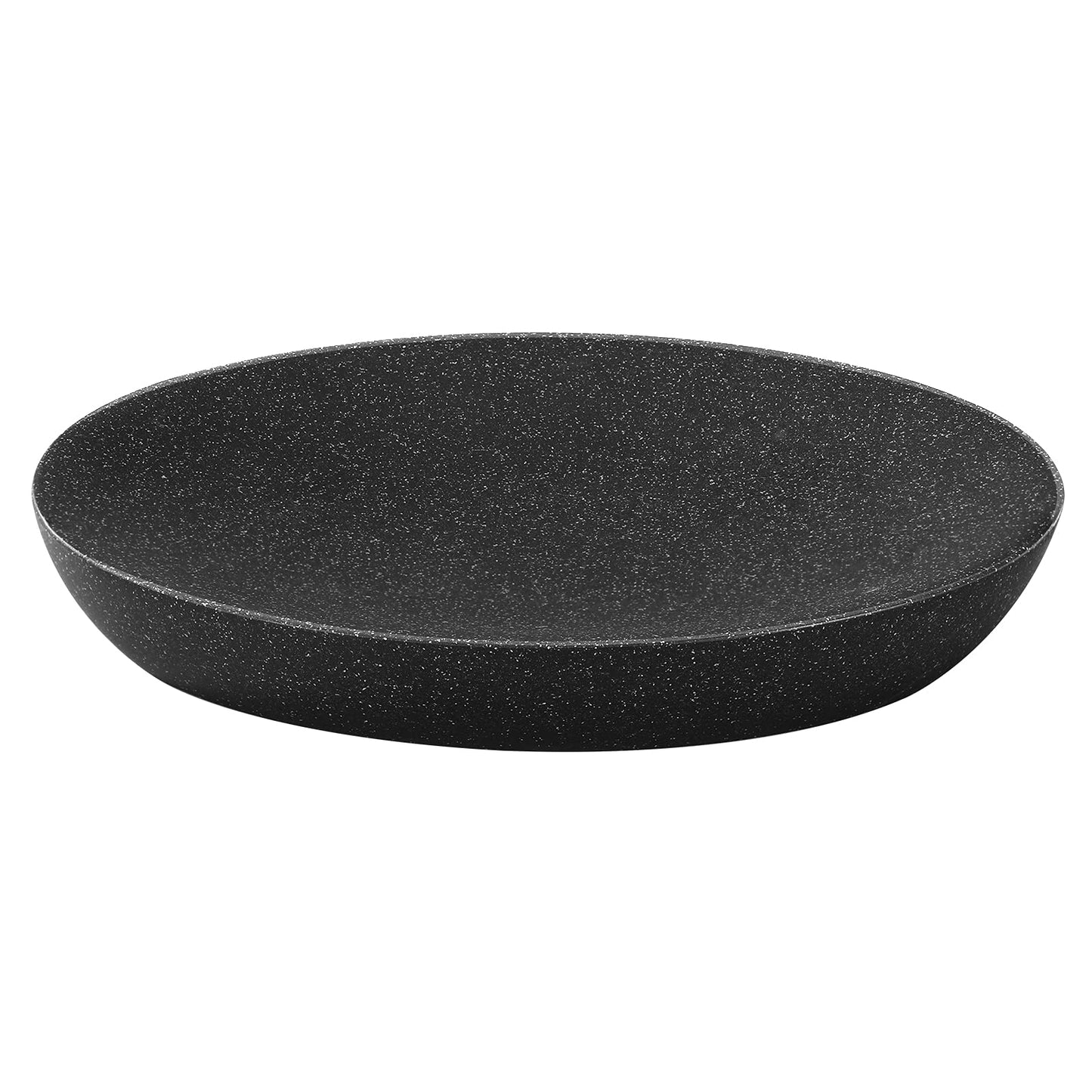 Luxspire Soap Dish, Resin Soap Tray Soap Holder Container Box, Marble Pattern Oval Soap Plate Case, Sponge Dish Scrubbers Tray Holder for Bathroom