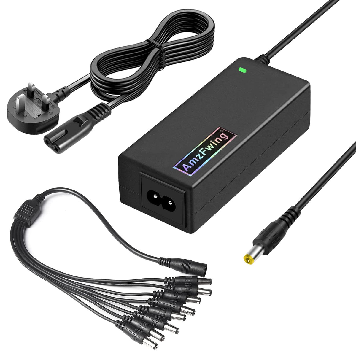 CCTV Camera Systems Power Supply 12V 5A AC Adapter, fit for 12 Volts Security Camera System DVR Surveillance PSU, for 12Vdc 5A 4A 3A Lorex Samsung