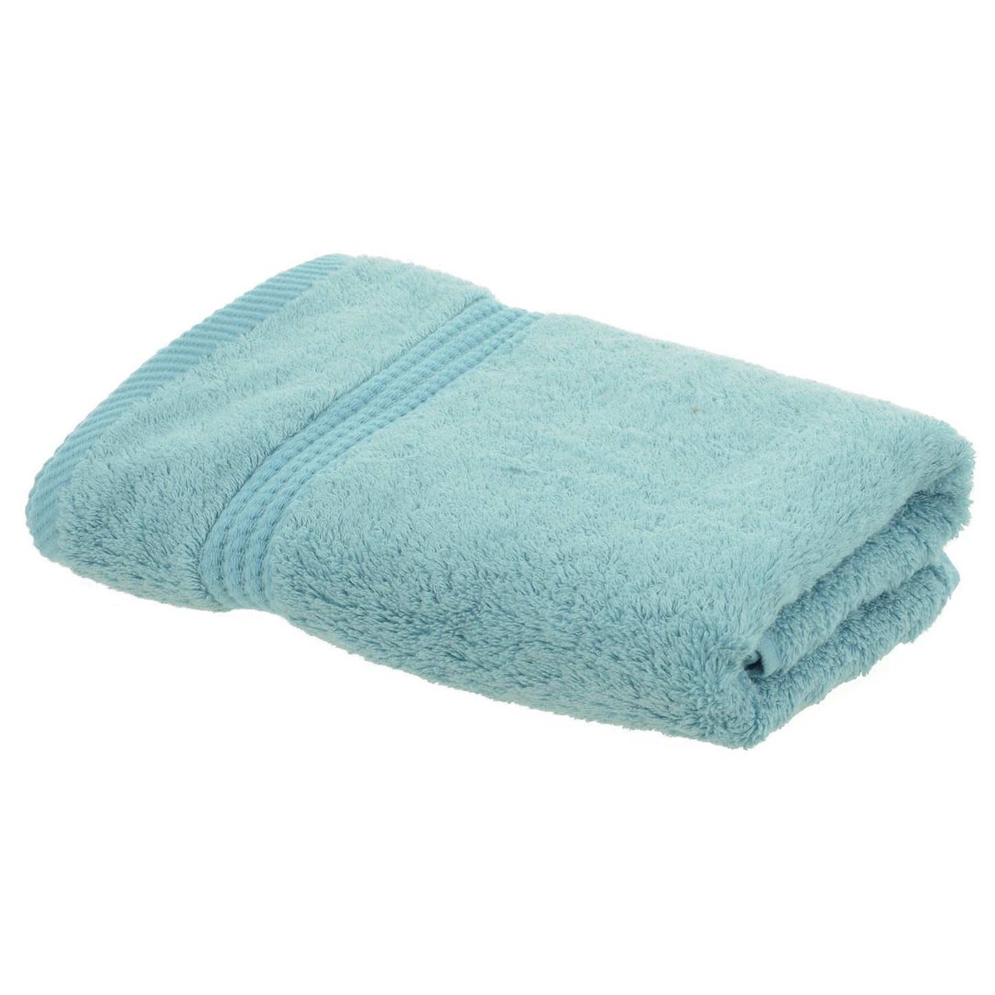 Bamboo Bliss Lagoon Blue Bamboo Luxury Hand Towel Plush Soft Bathroom Bath Linen Turquoise Sea Green Shower Dry Absorbent Durable 50 x 100cm