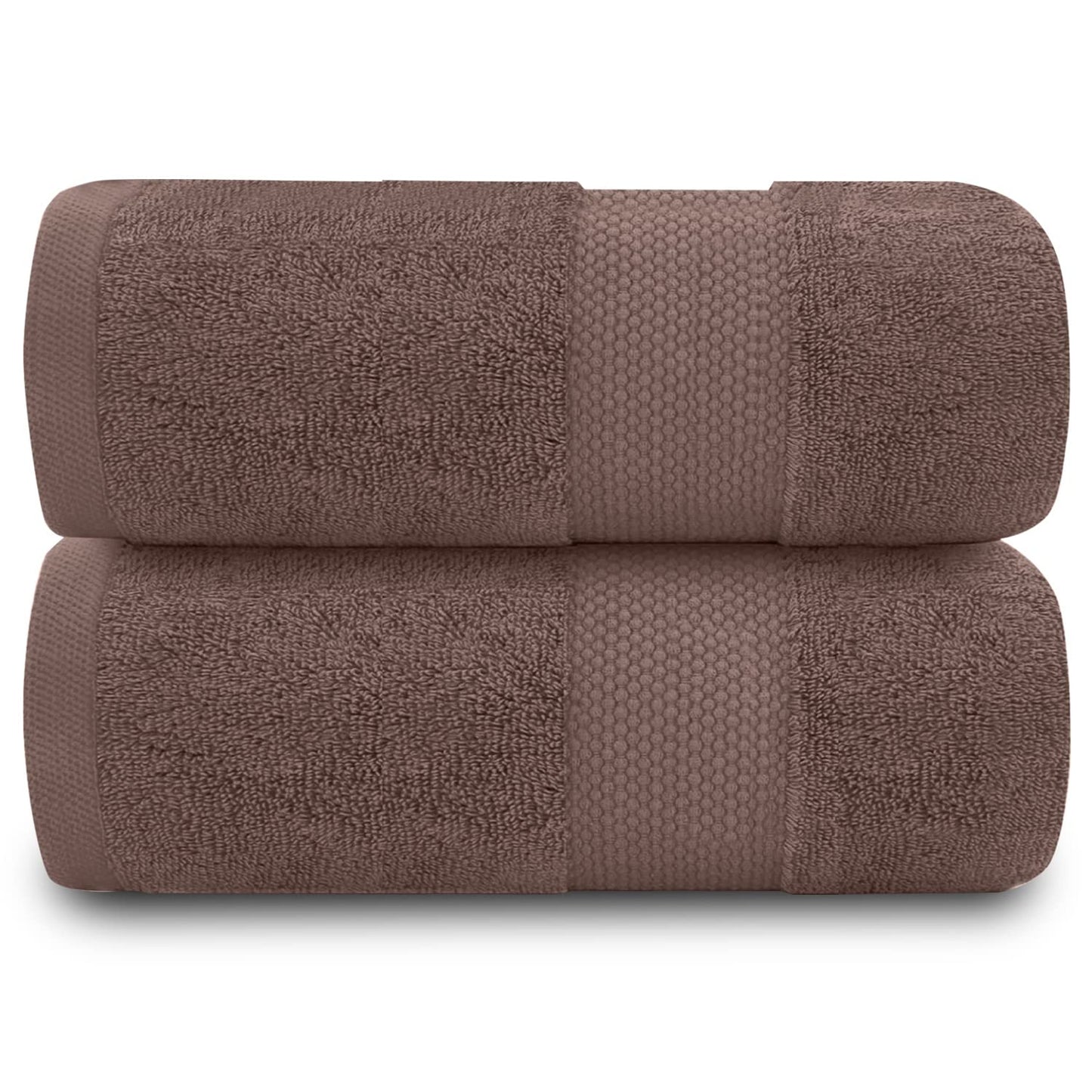 GC GAVENO CAVAILIA 100% Cotton Pack of 2 Bath Sheets, Premium Quality 700 GSM Fade Resistant Extra Absorbent Towels, Egyptian, Camel, 90x140 Cm