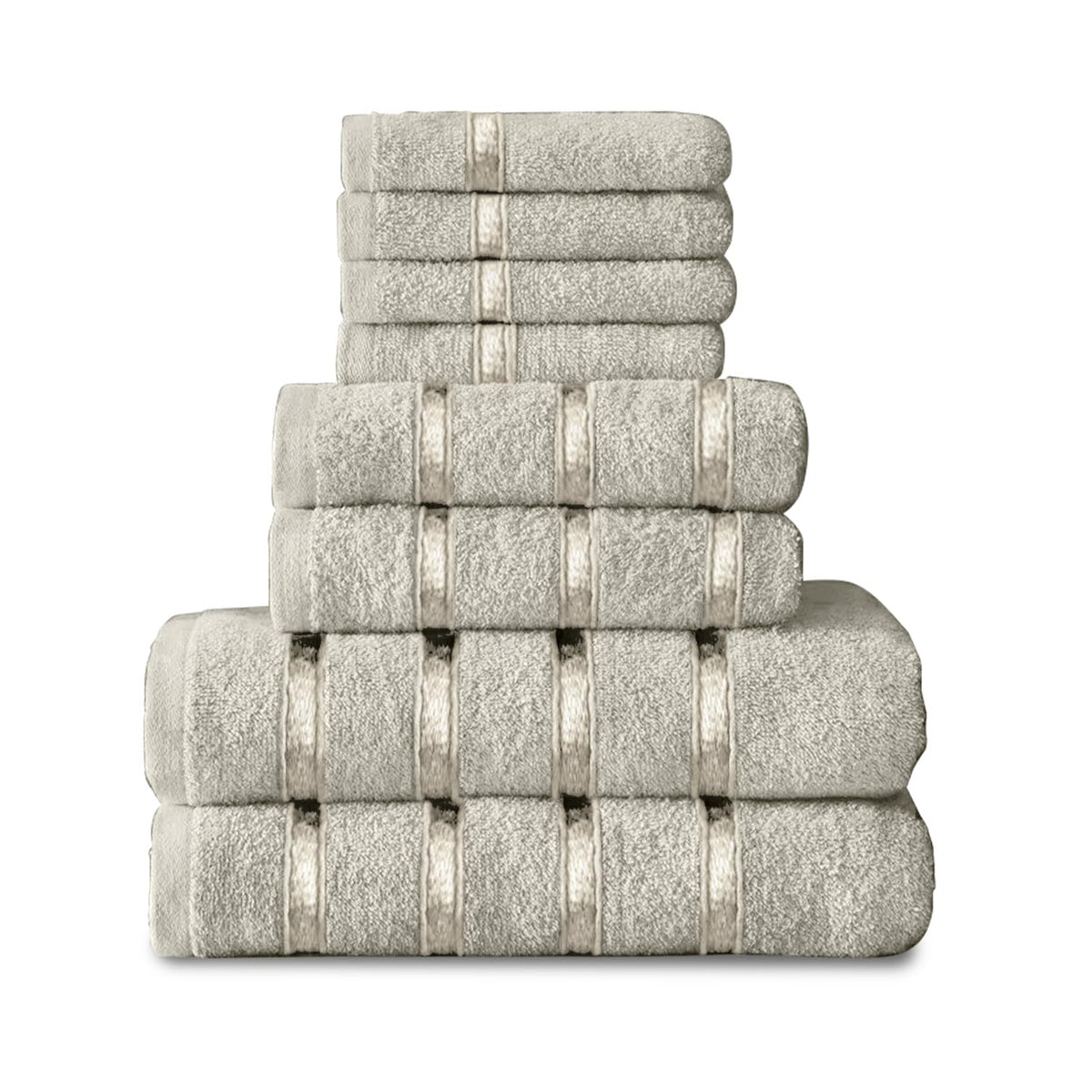 GC GAVENO CAVAILIA Boston Towel Bale Set-75, 100% Egyptian Cotton, Cream, Full