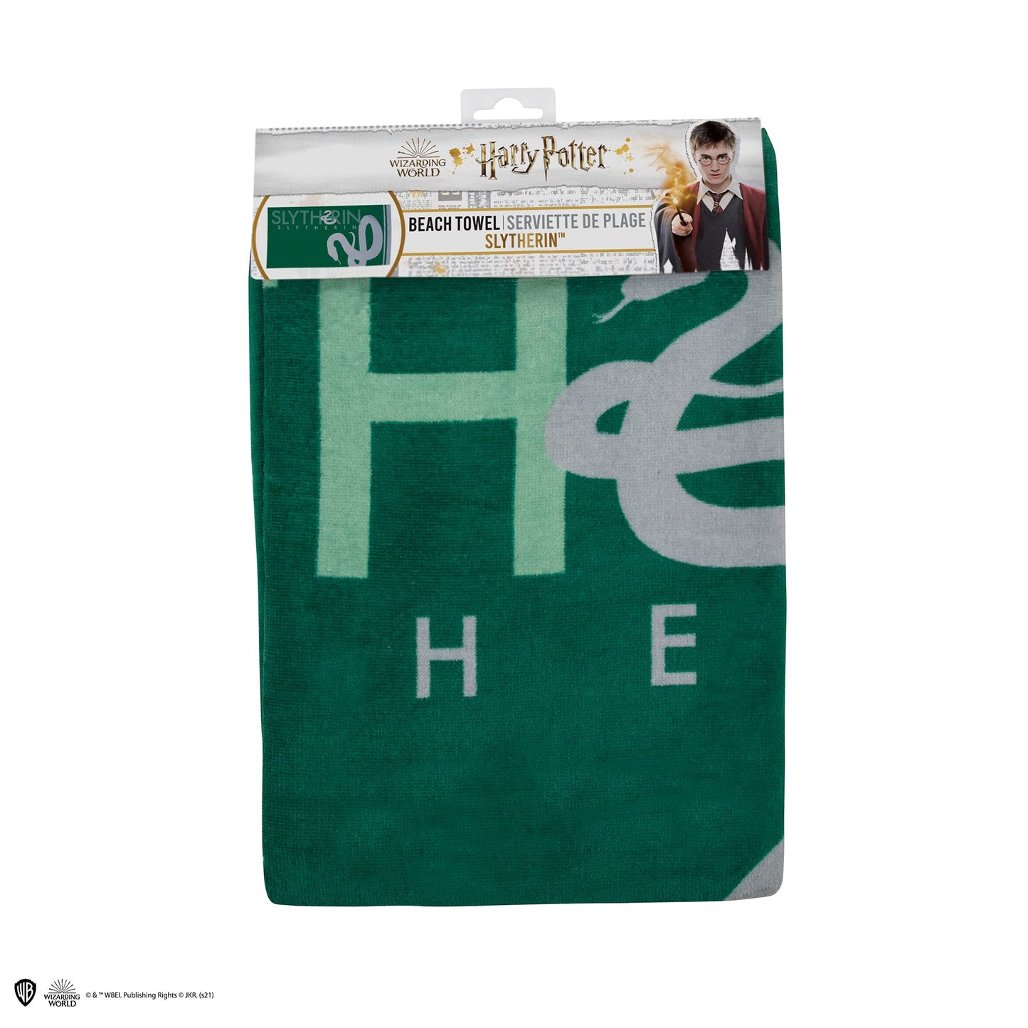 Cinereplicas Harry Potter - Beach Towel Slytherin - Official License