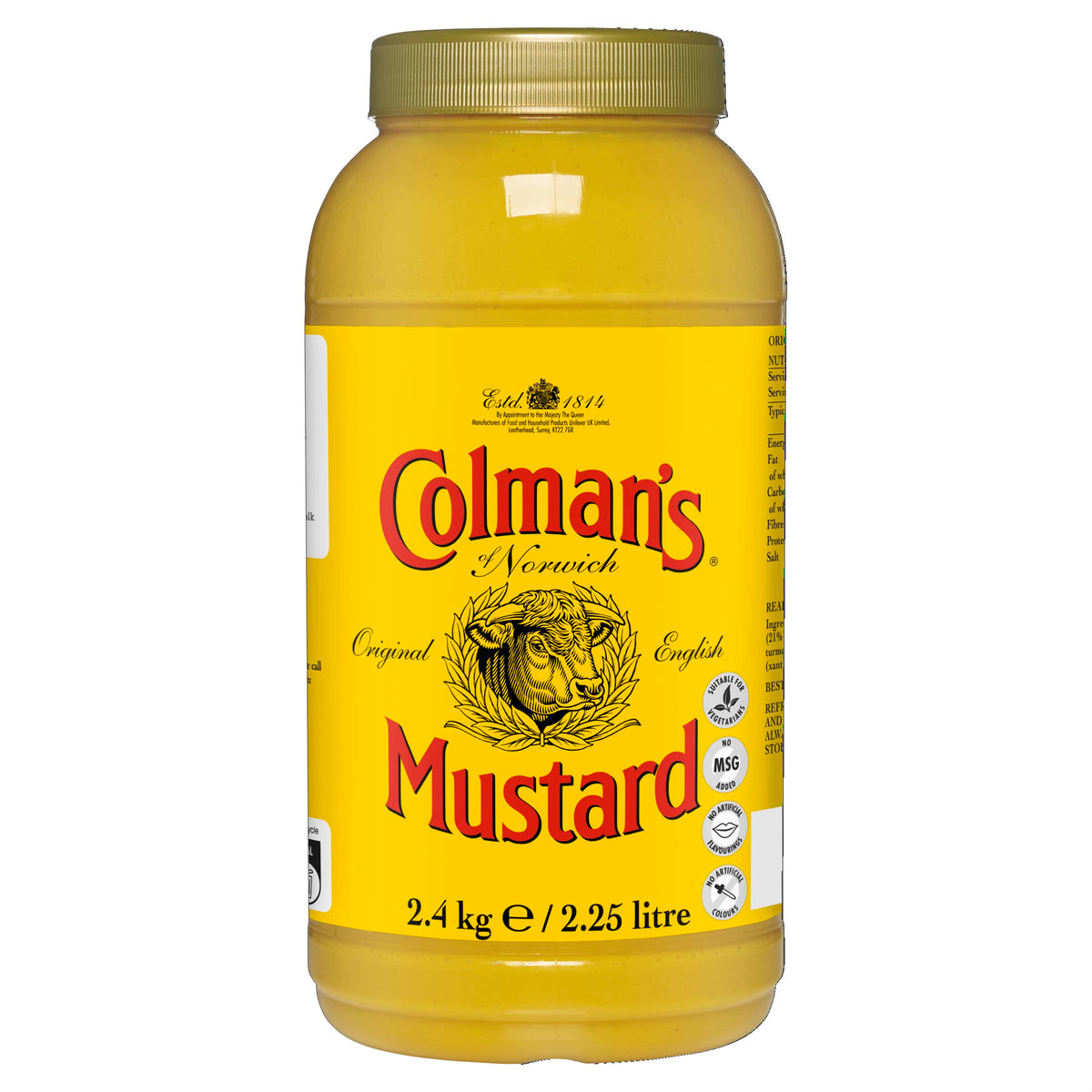 Colman's English Mustard, 2.25 Litre (Pack of 2)
