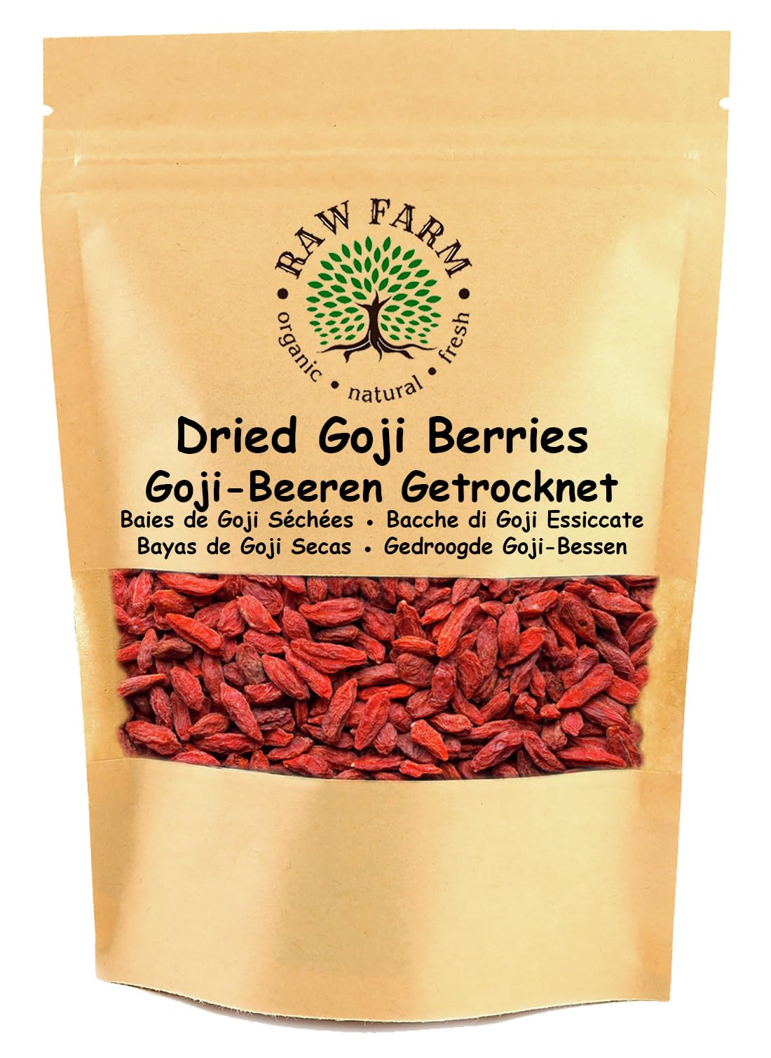 1 kg Goji Berries, Whole fruits, Sun Dried, Free from additives