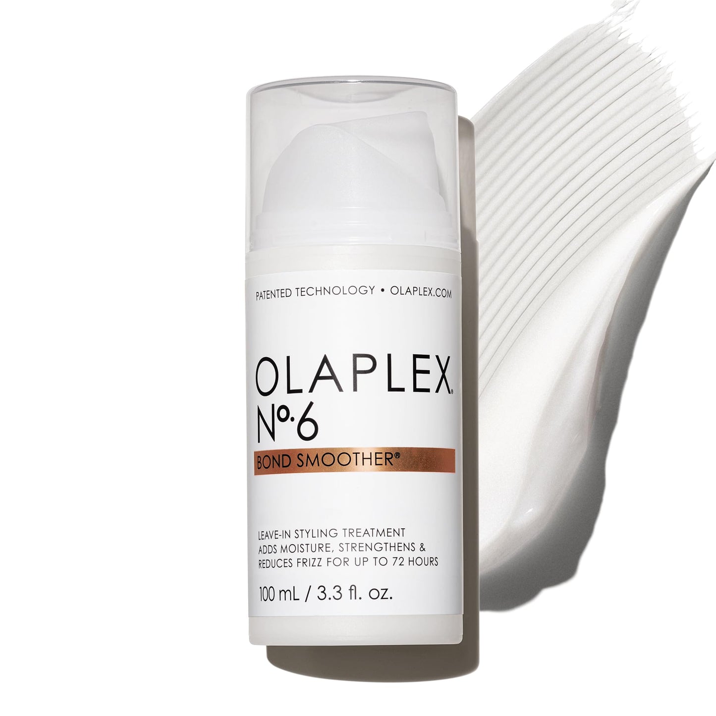 Olaplex N?. 6 Bond Smoother: Leave-In Styling Treatment | Smooths, Conditions, & Strengthens | Frizz Control for Up to 72 Hours | For Coily, Curly,