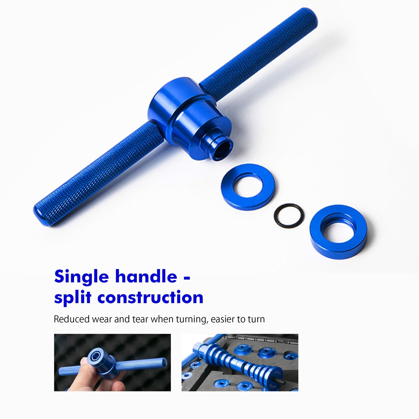 Bicycle Inner Bearing Press Set, Cycle Press Set, Hub Assembly Tool, Hub Bearing Inner Bearing Installation Tool (Blue)