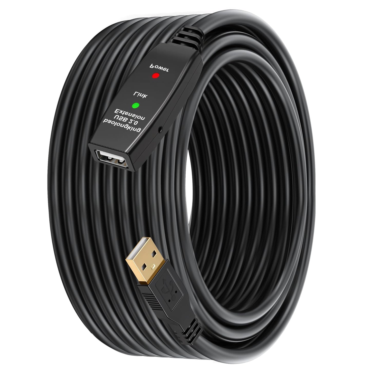 baolongking High Speed USB 2.0 Active Repeater Extension Cable - Type A Male to Female Extra Long Signal Booster for Keyboard, Mouse, Flash Drive With