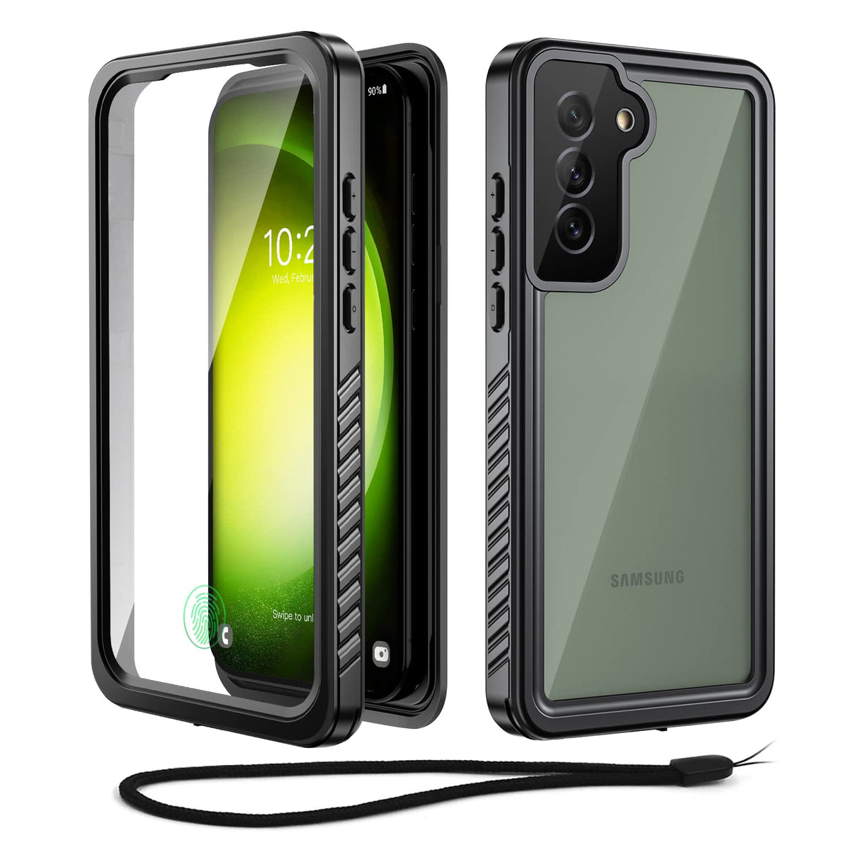 Beeasy for Samsung S23 Case Waterproof IP68 Dustproof Shockproof Heavy Duty,Built-in Screen Protector 360? Cover Full Body Protective Phone Case for