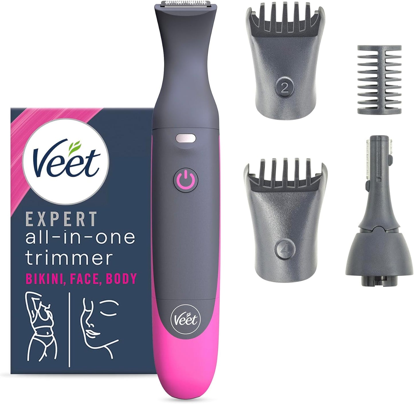 Veet Expert Electric All-in-one Trimmer, Women, New but open, scruffy box