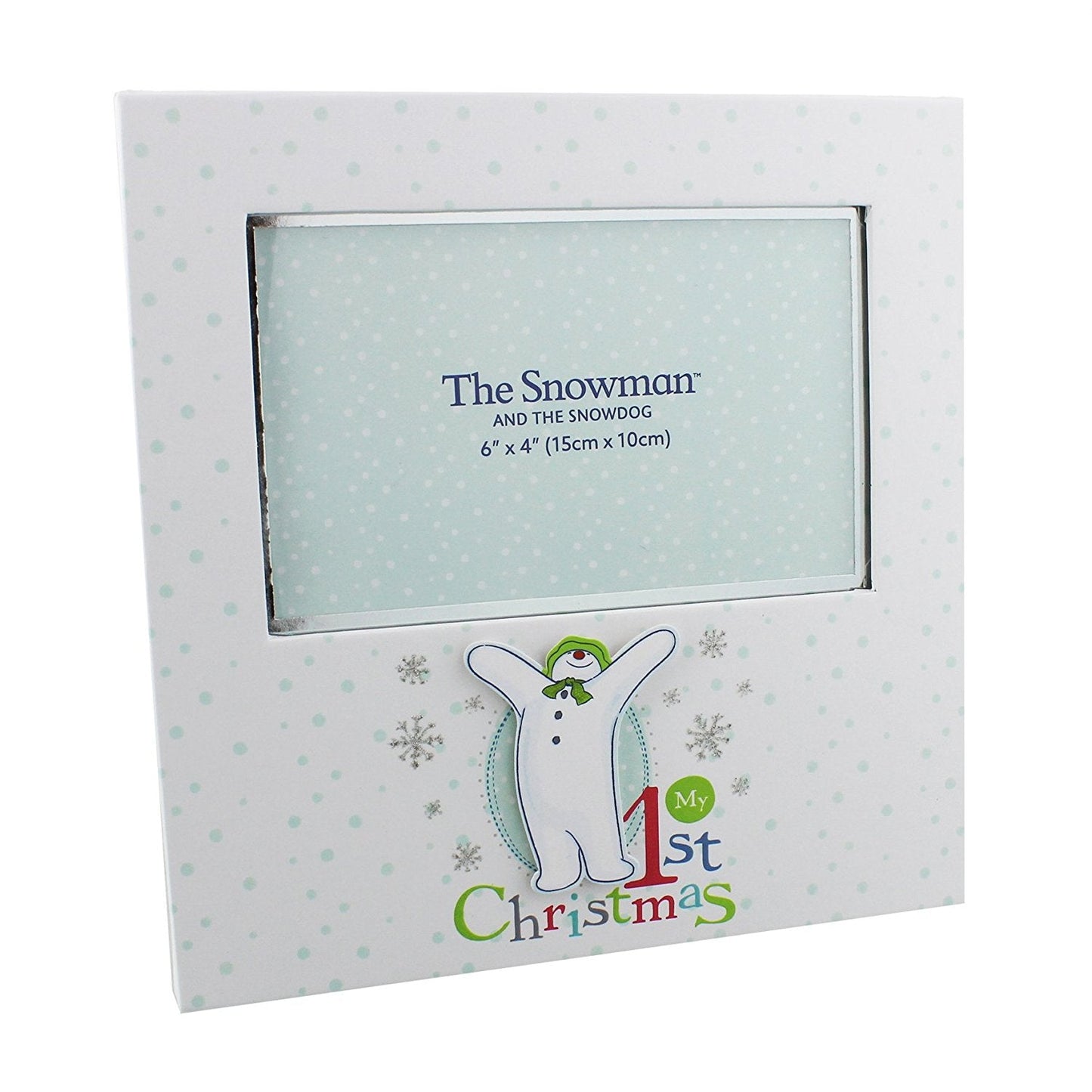 Raymond Briggs Snowman and snowdog Baby's First Christmas Photo Frame