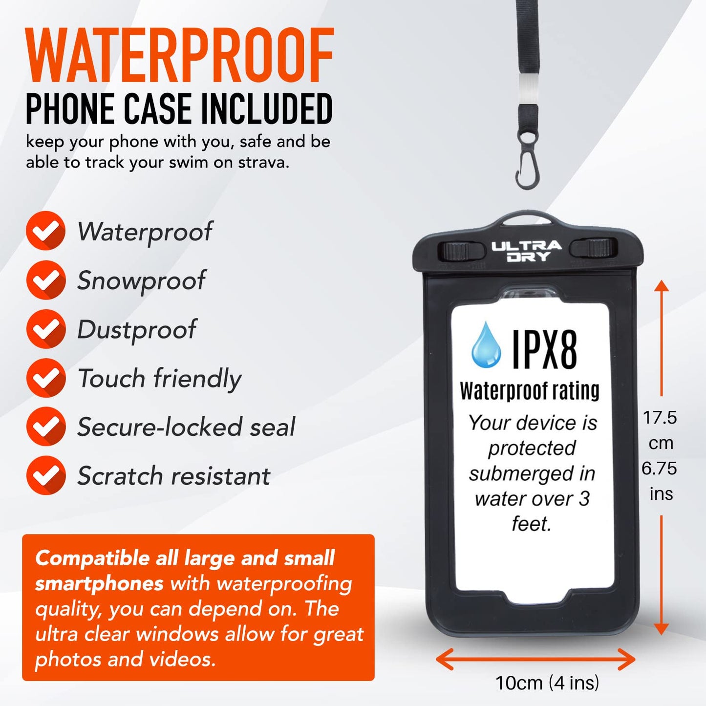 Premium 35L Dry Bag Backpack Rucksack with Waterproof Phone Case