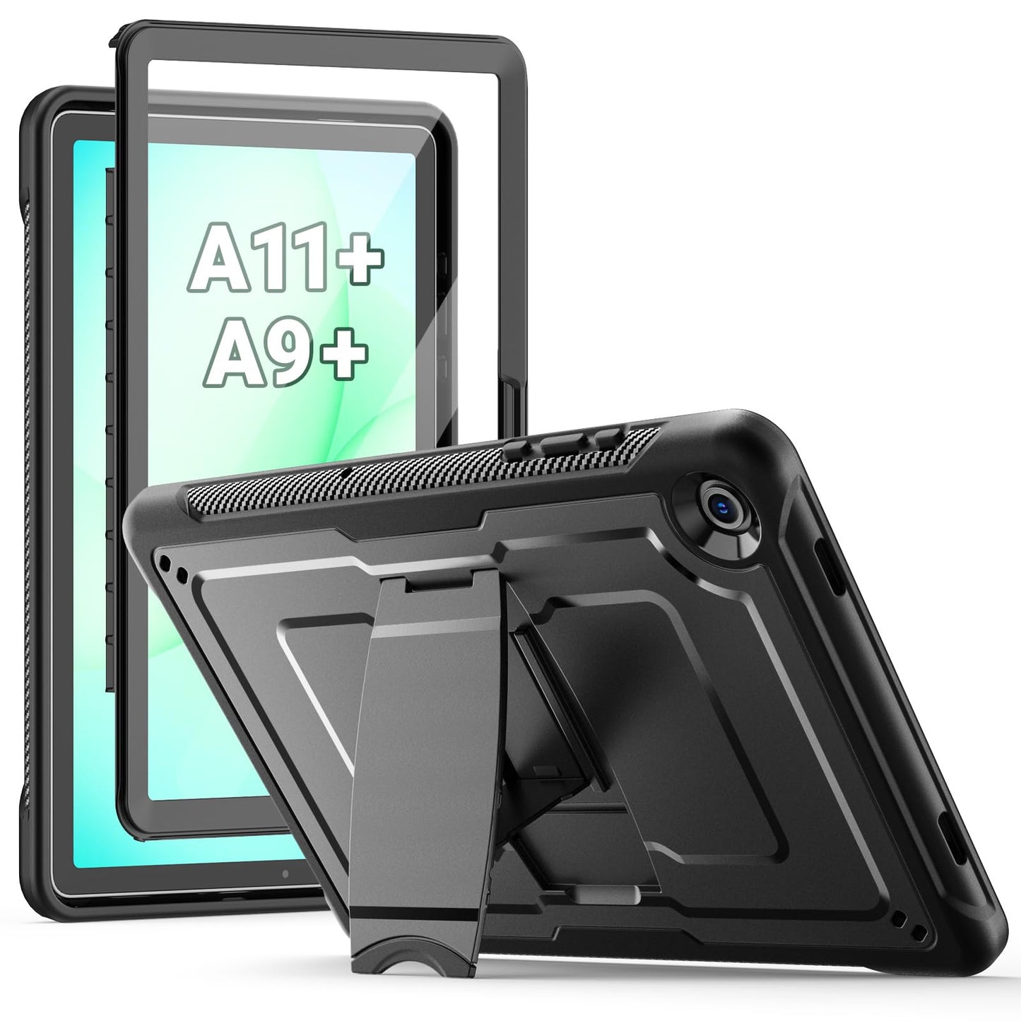 SEYMAC Case for Samsung Galaxy Tab A11+ Plus (2025) /A9+ Plus 2023 11 inch, Full Body Protective for Galaxy A11+ Tablet with Built-in Stand and Screen