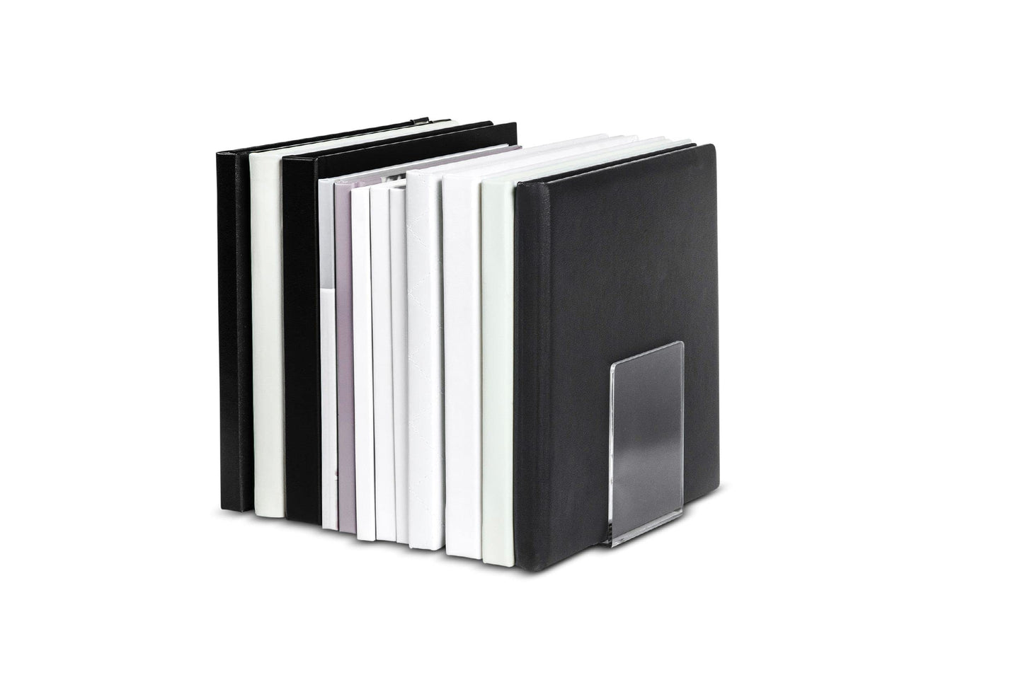 Maul acrylic bookends Modern 8 x 8 x 10 cm transparent