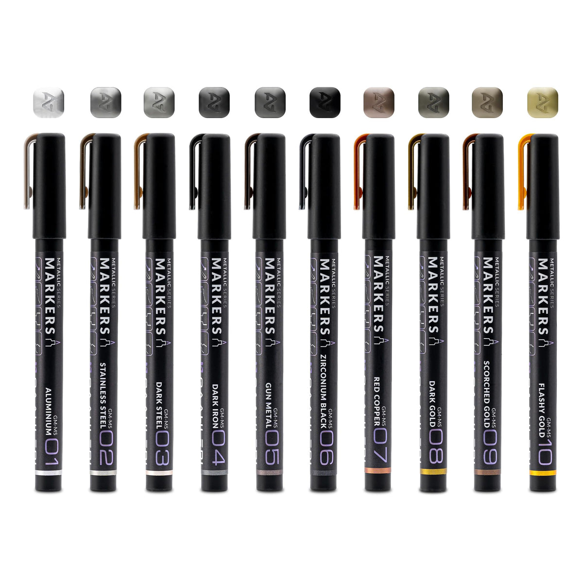 Gaahleri GM-Set with Water-based Acrylic Ink, Metallic Series