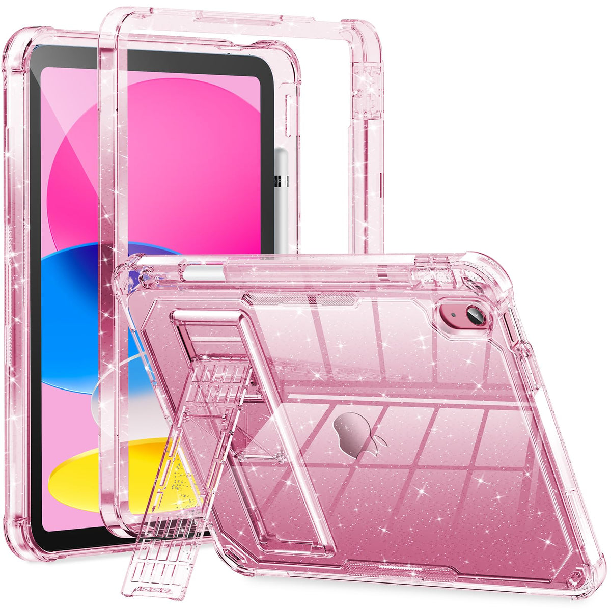 INFILAND Kids Case for iPad A16 11 inch 11th Generation,iPad 10th Generation Case 10.9 Inch, Heavy Duty Shockproof Protective Cover with Stand,