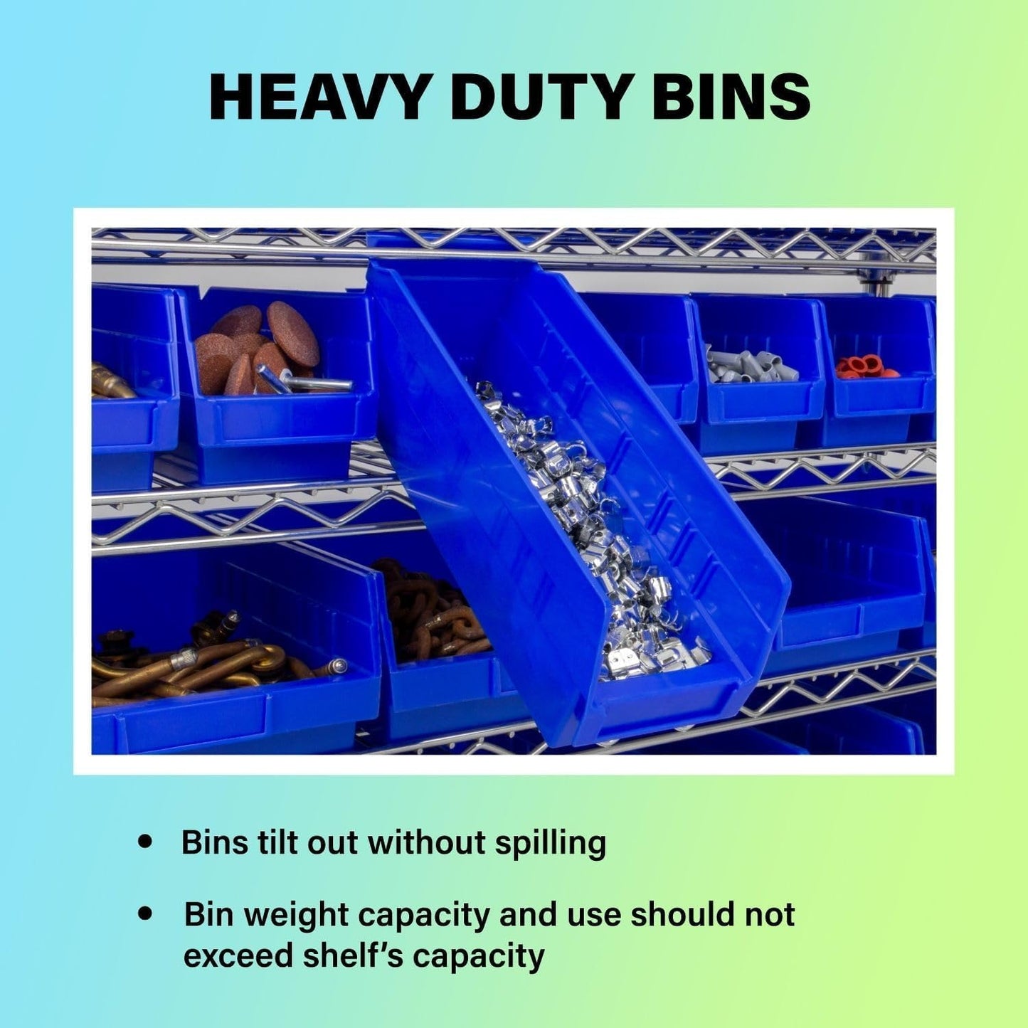 Akro-Mils 30130 Plastic Shelf Bins, Heavy Duty Storage Bins for Garage, Closet, and Drawer Organization, 30.48 cm x 16.51 cm x 10.16 cm, Red, 12-Pack