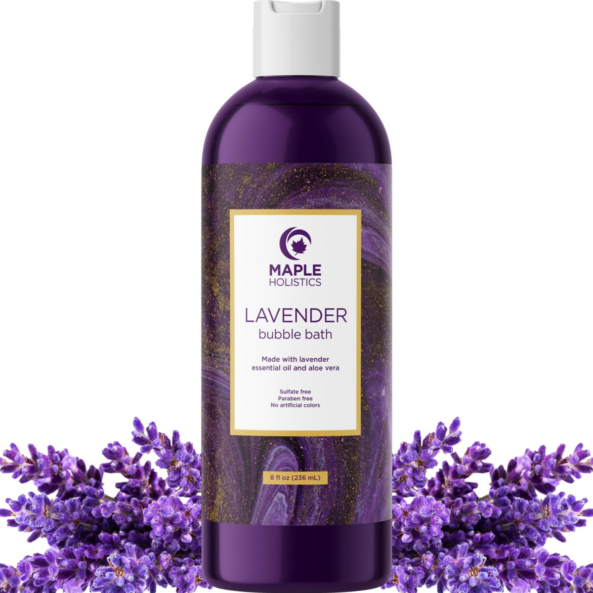 Premium Lavender Bubble Bath Soak - Aromatherapy Bubble Bath Soap and Luxury Lavender Bath Oil for Dry Skin - Moisturizing and Relaxing Bubble Bath