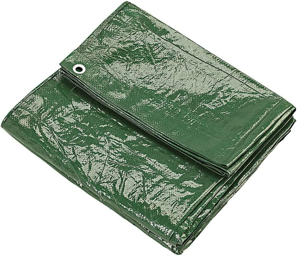 KAV - Tarpaulin waterproof heavy duty 130 GSM LARGE - 6M x 9 M (20ftx 30 FT) with Eyelets ground sheet Multifunctional Quality Cover Tarp (Green)