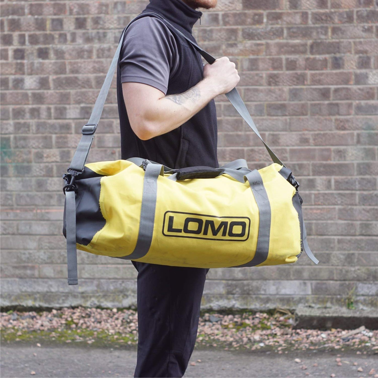 Lomo Dry Bag Roll Top Holdall 60L - Yellow