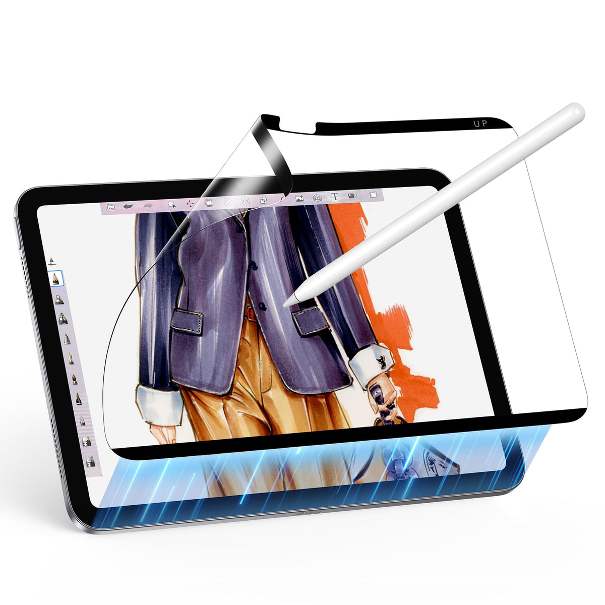 ESR Paper-Feel Magnetic Screen Protector for iPad Air 11 Inch M3/M2 (7th/6th Gen, 2025/2024), Write and Draw Like on Paper, Detachable and Reusable,