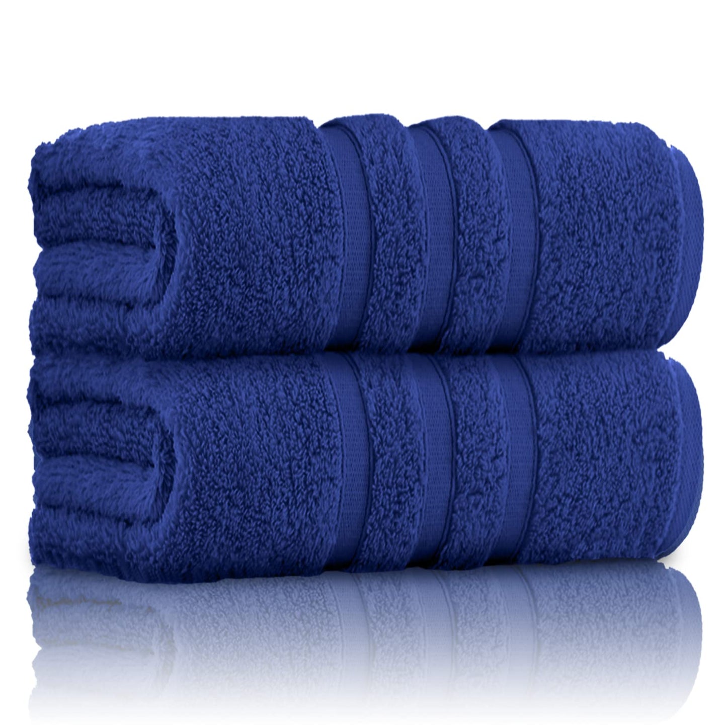 GC GAVENO CAVAILIA 100% Ringspun Cotton Bath Towels, Luxury 550 GSM Zero Twist Towel Sheets, Electric Blue, 80x140 Bath Sheet