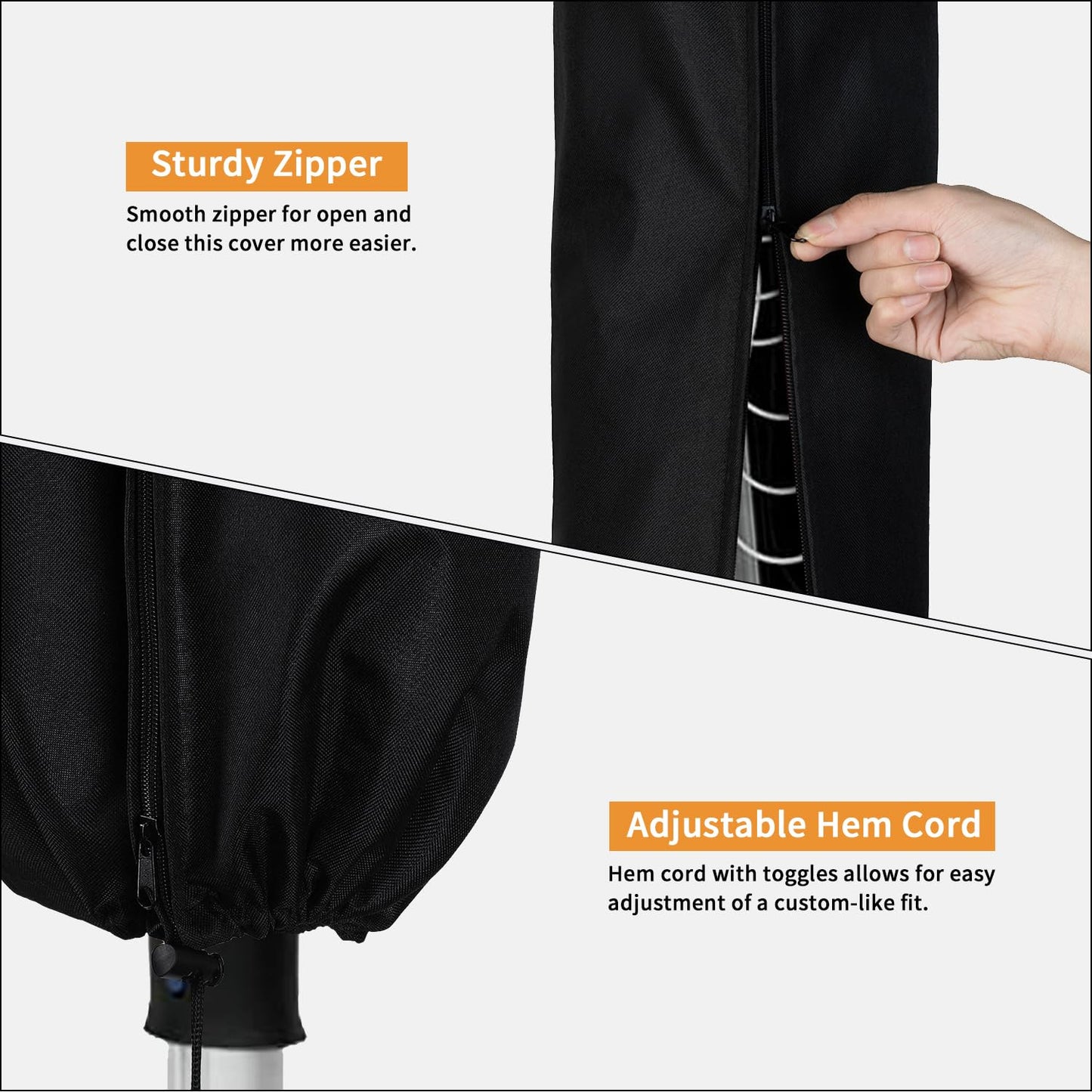 Dokon Rotary Washing Line Cover Waterproof, Airer & Dryer Covers with Zip