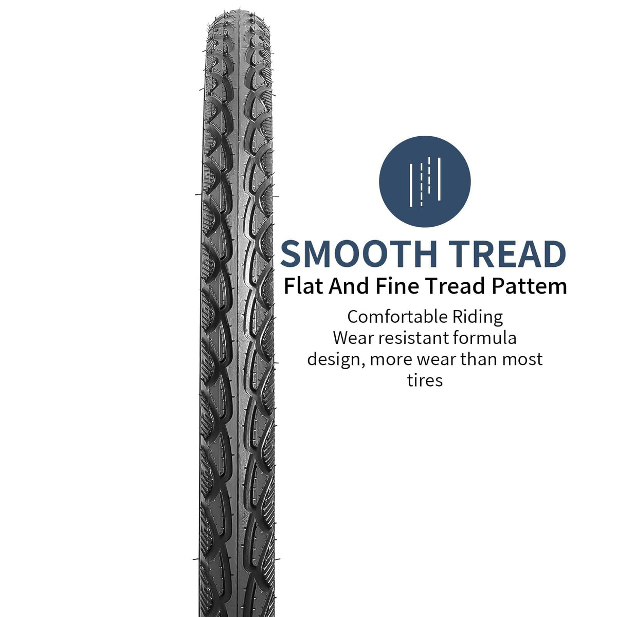 YunSCM 2 Pack 28'' Road Bike Tyres 700x40C 28x1.60 ERTRO 40-622 and 700C Heavy Duty Bike Tubes AV48mm Schrader Valve and 2 Rim Strips, Compatible with