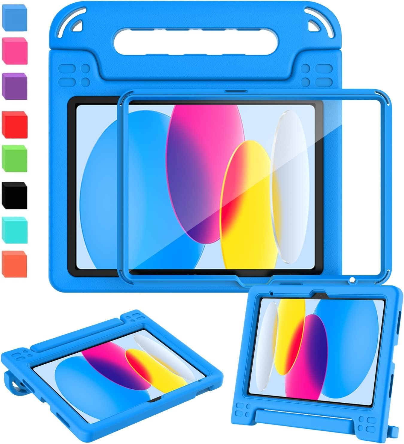 SINSO Case for iPad (A16) 11th Generation 11 Inch 2025/iPad 10th Generation 10.9 Inch 2022, Built-in Screen Protector, Shockproof Light Weight Kids