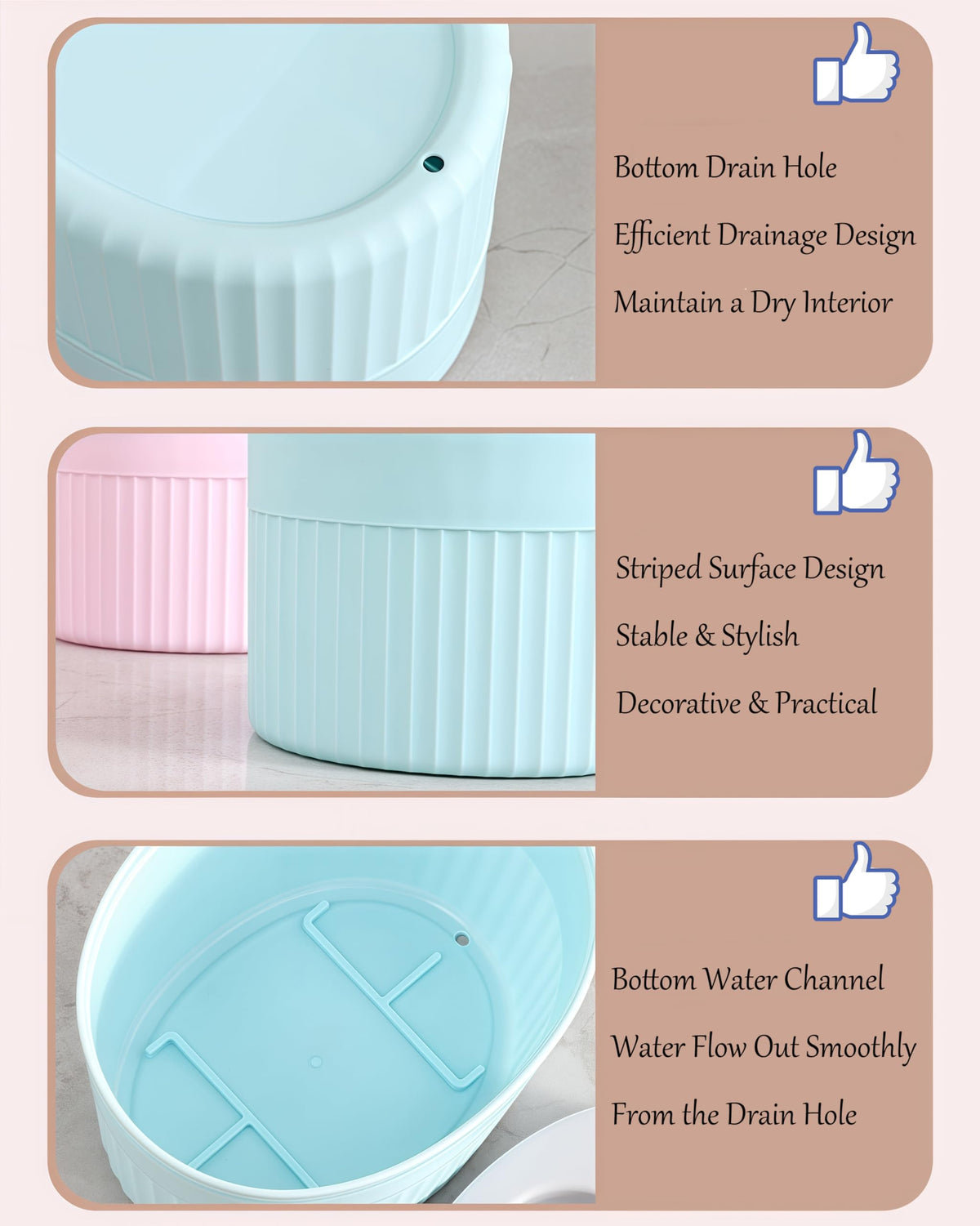 Toothbrush Holder for Bathroom Countertop, Multi-Slot Toothbrush Caddy with Drainage, Detachable Design, Non-Slip Base, Toothpaste Organizer(1, Blue)