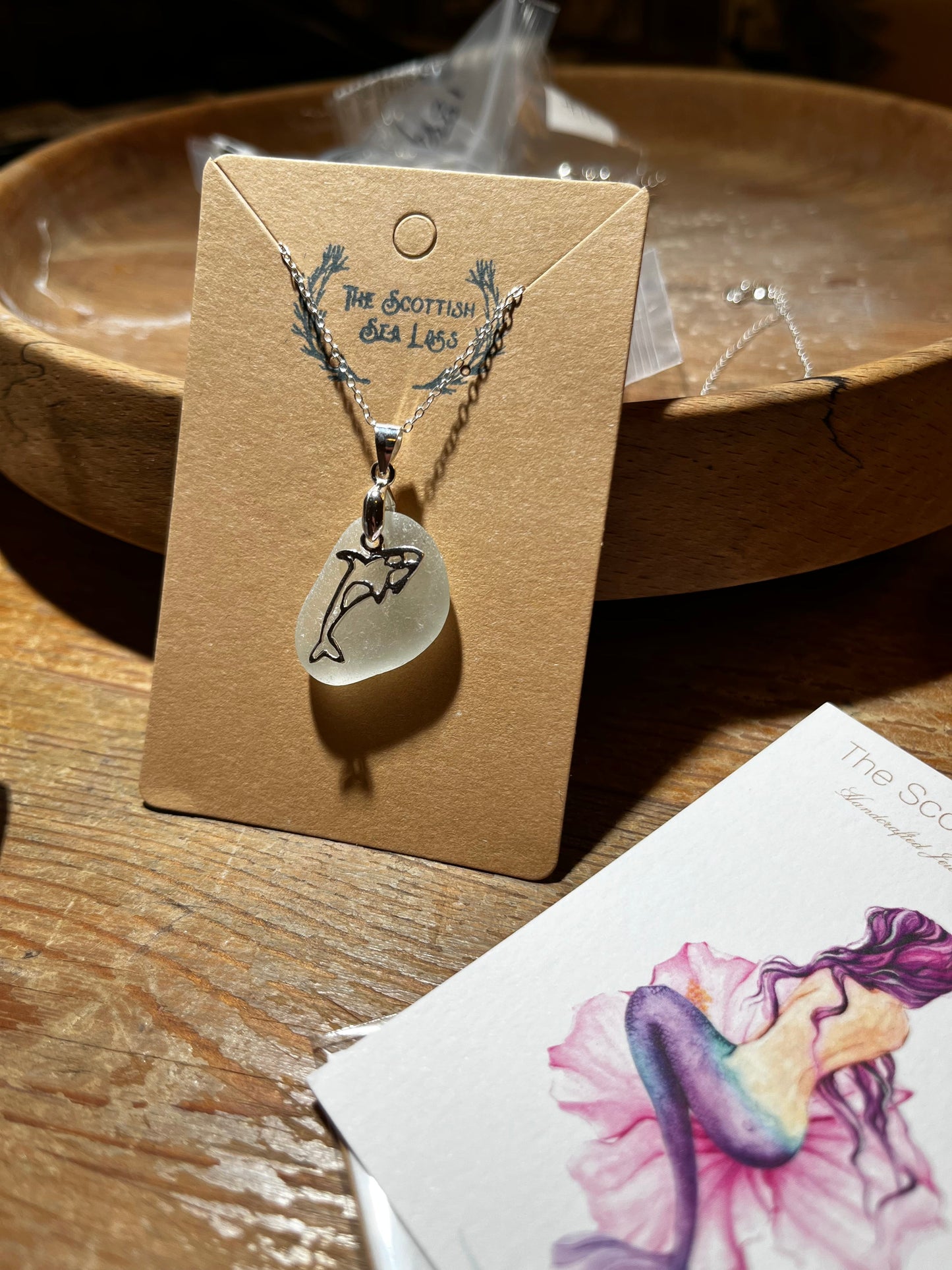 Orca Scottish Seaglass 925 Pendant