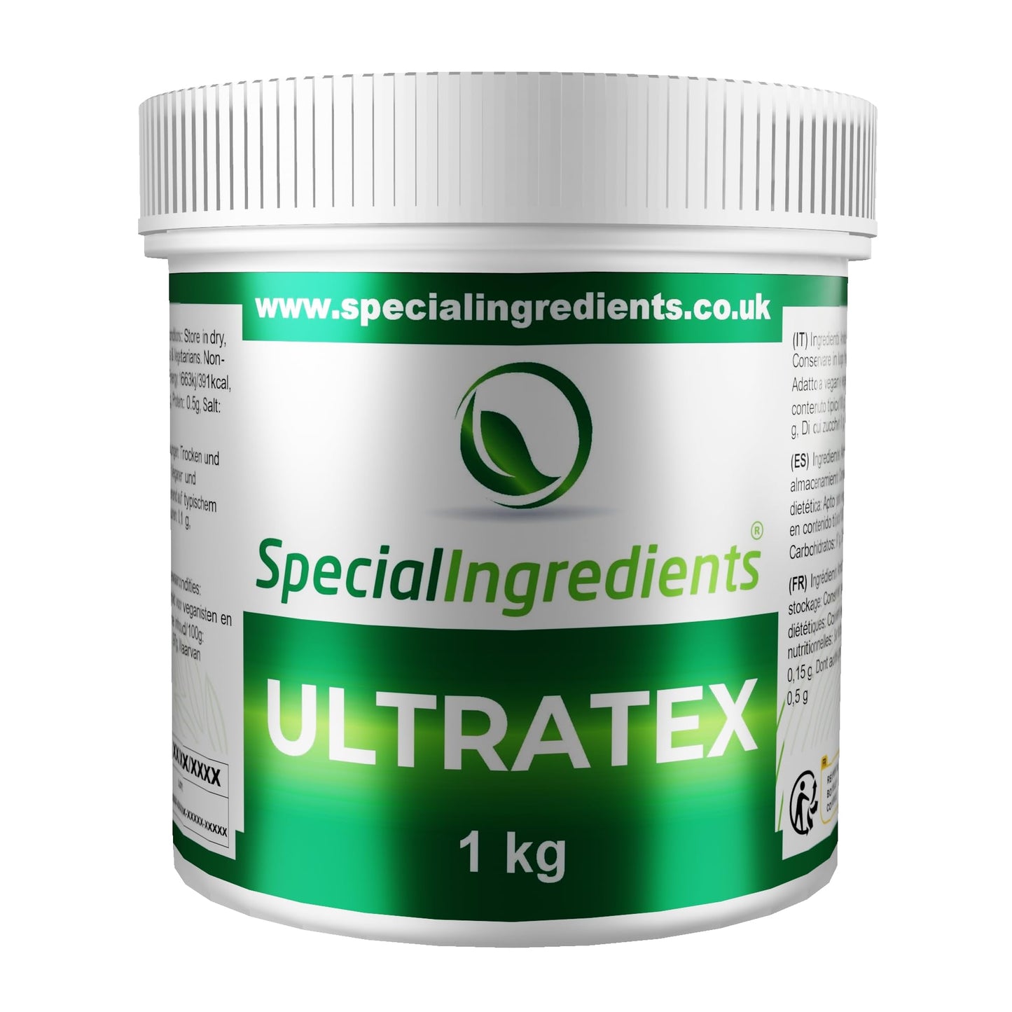 Special Ingredients Ultratex 1kg Gluten-Free, Multi-Functional, Highly Dispersible Instant Thickening Starch for use in Both Hot and Cold Applications