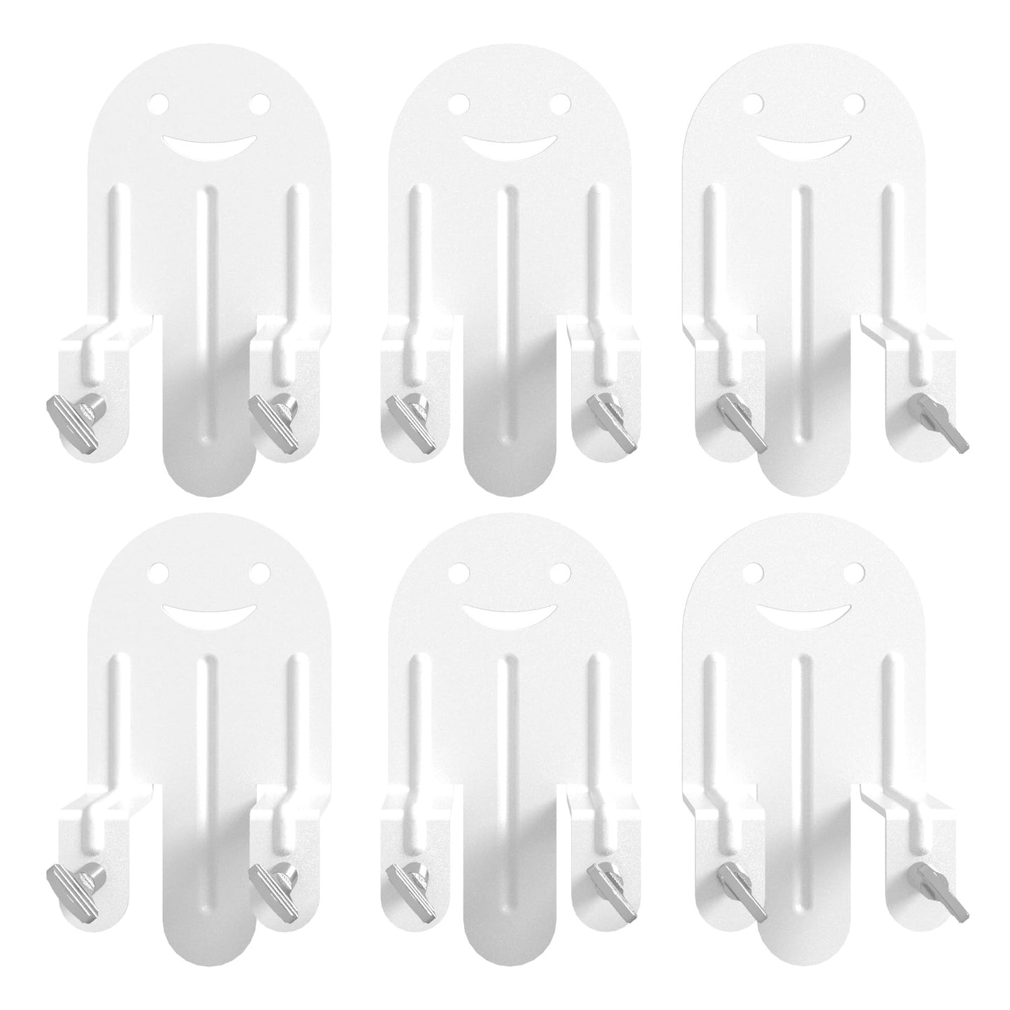 Lutown-Teen Mattress Grippers Anti-Slip for Bed Frame, Mattress Holder in Place Gripper, Adjustable Non Slip Mattress Gaskets, 6 PCS, White