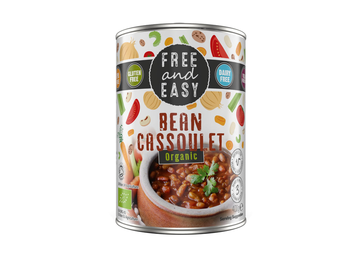 Free and Easy Organic Bean Cassoulet, 6 x 400g