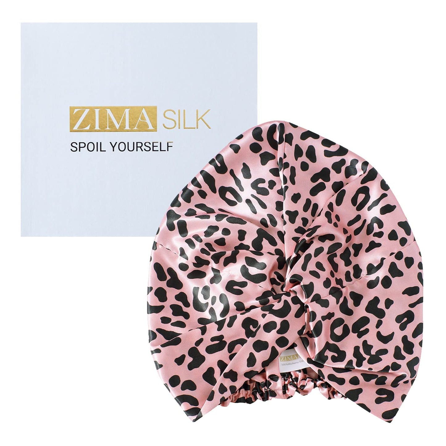 ZIMASILK 22 Momme 100% Mulberry Silk Bonnet for Sleeping & Women Hair Care, Shower Cap, Highest Grade 6A Silk hair wrap for sleeping with Premium