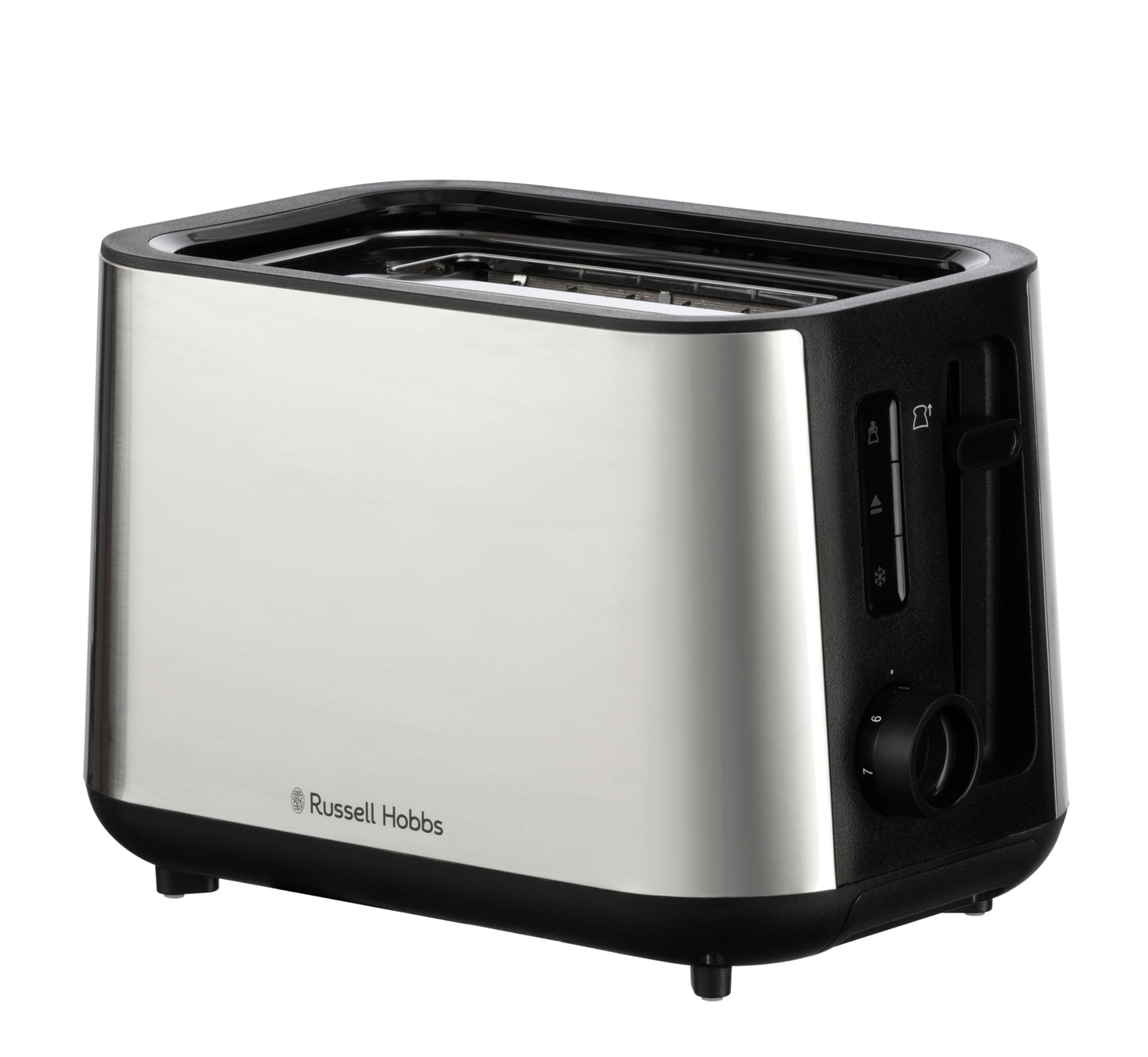 Russell Hobbs Toaster 2 Slice (Extra Wide slots, 6 Browning levels, High-Lift, Frozen, Reheat & Cancel function, Lift & Look, Removable crumb tray,