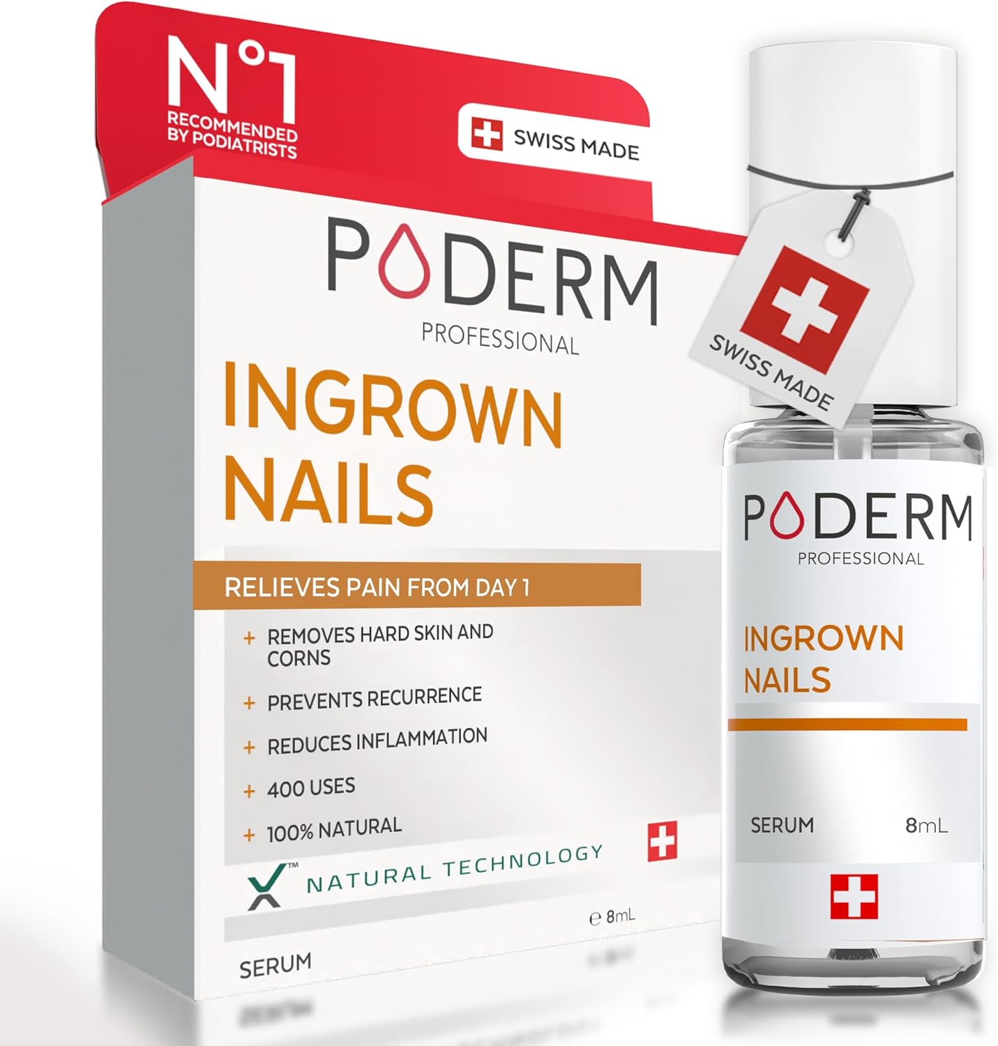 Poderm Emollient for Ingrown Toenail Treatment, Expiry date 10/28, New but open, scruffy box