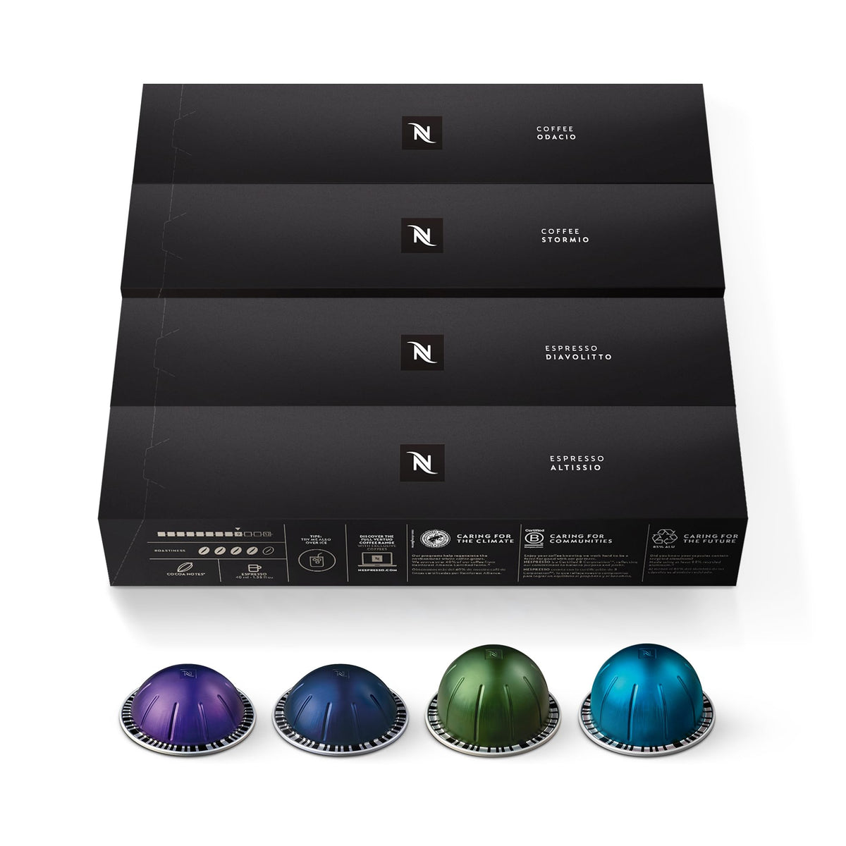 Nespresso Capsules VertuoLine , Intense Variety Pack, Dark Roast Coffee, 40 Count Coffee Pods,?