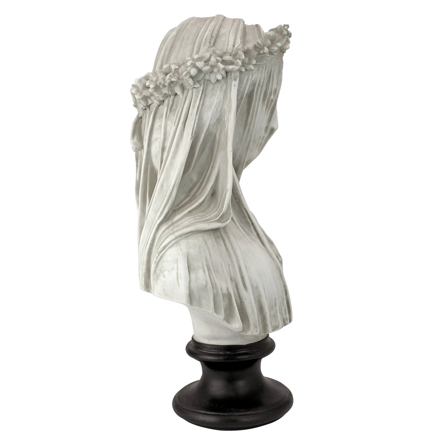 Design Toscano NG31524 the Veiled Maiden Sculptural Bust,White,15D x 23W x 35.5H centimetres