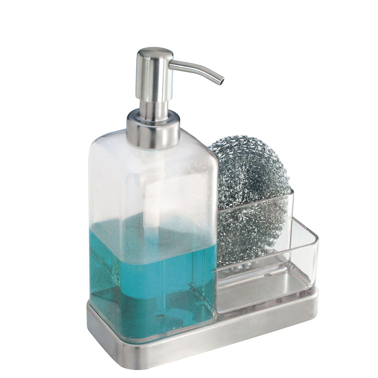 iDesign Forma 706361 2-Piece Bathroom Set Soap Dispenser and Sponge
