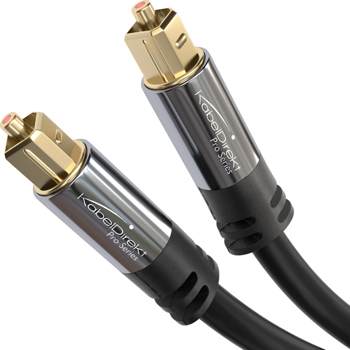 TOSLINK Cable, optical audio cable ? 10m long Fibre optic lead for soundbars (digital S/PDIF, stereo systems/amplifiers/amps, home cinema, Xbox