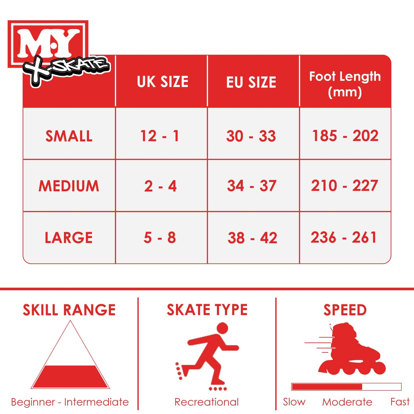 M.Y X-Skate Adjustable Pink Inline Roller Skates with Built In Adjusters Kids Roller Boots for Boys & Girls - Medium