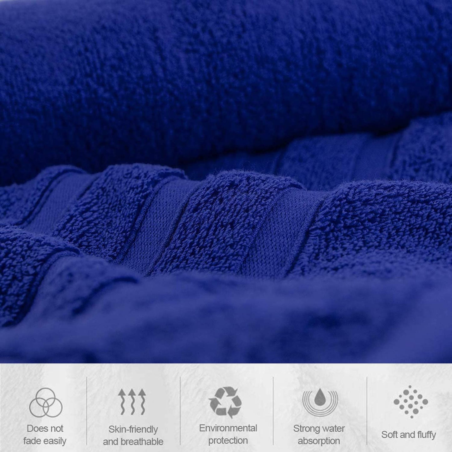 Uk Furniture 2 Pack Extra Large|95x200cm| Super Jumbo Bath Sheet Towels100% Egyptian Cotton 700GSM Super Soft Towel Set. (Blue)