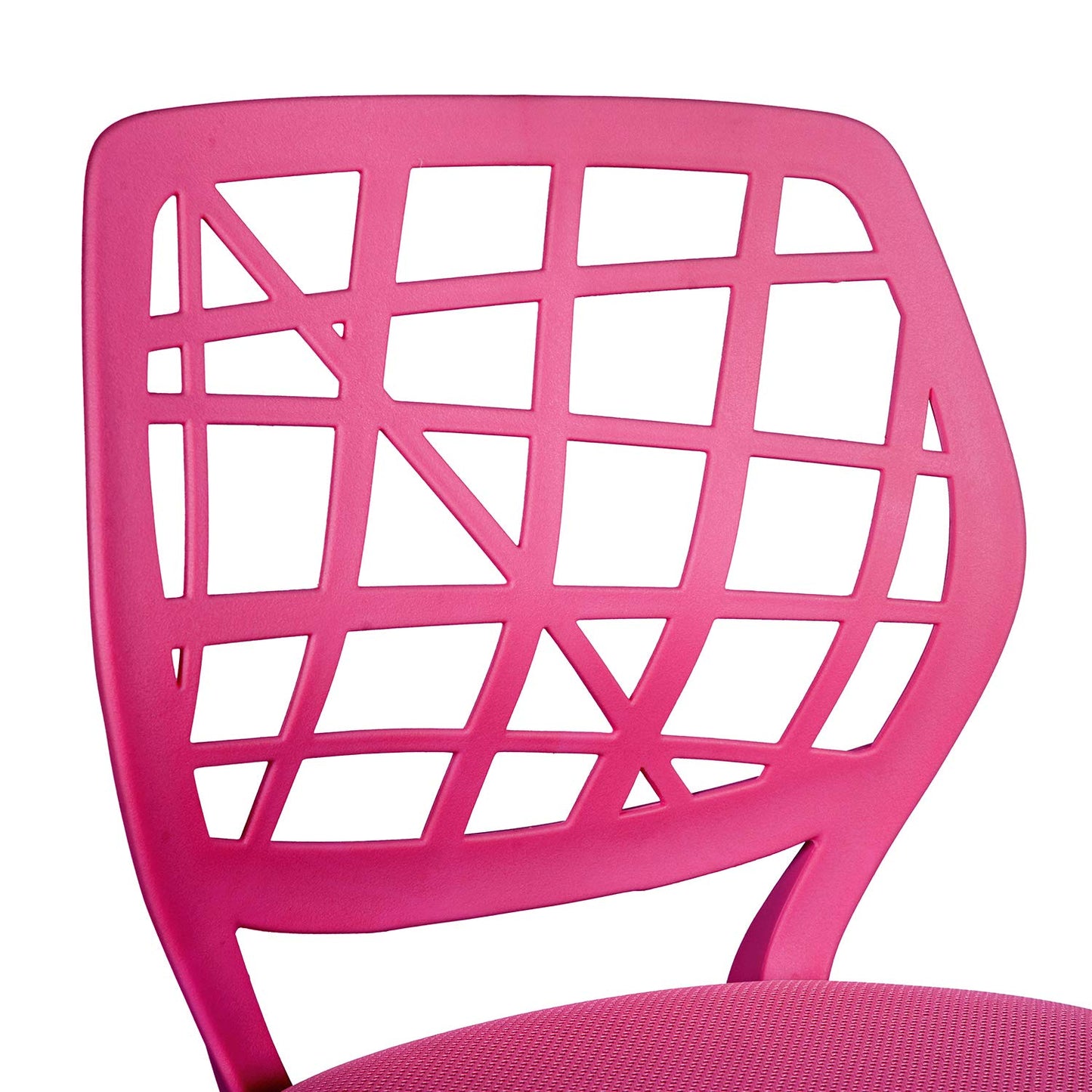 FurnitureR Ergonomic Adjustable Height Turner Rolling Computer Executive Chair for Home Office Study Pink Plastic 38 cm x 39 cm x 75-85 cm